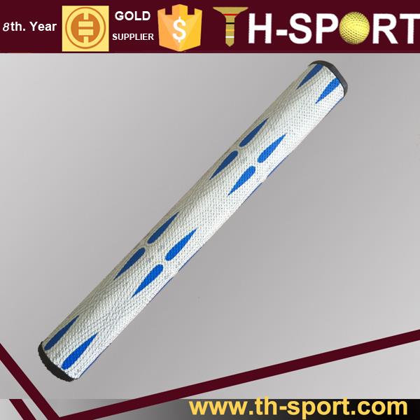 Azul branco respirável PU couro 0,58 redonda aperto de taco de golfe