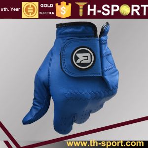 Luvas de golfe dos homens da Marinha azul OEM logotipo em cores