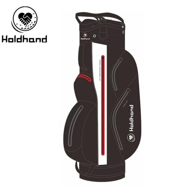 2024 Premium Dual Handle Full LeangthFactory-bolsa de golfe projetada pela fábrica: o gerenciamento do clube com 14 slots atende à defesa contra materiais hidrofóbicos