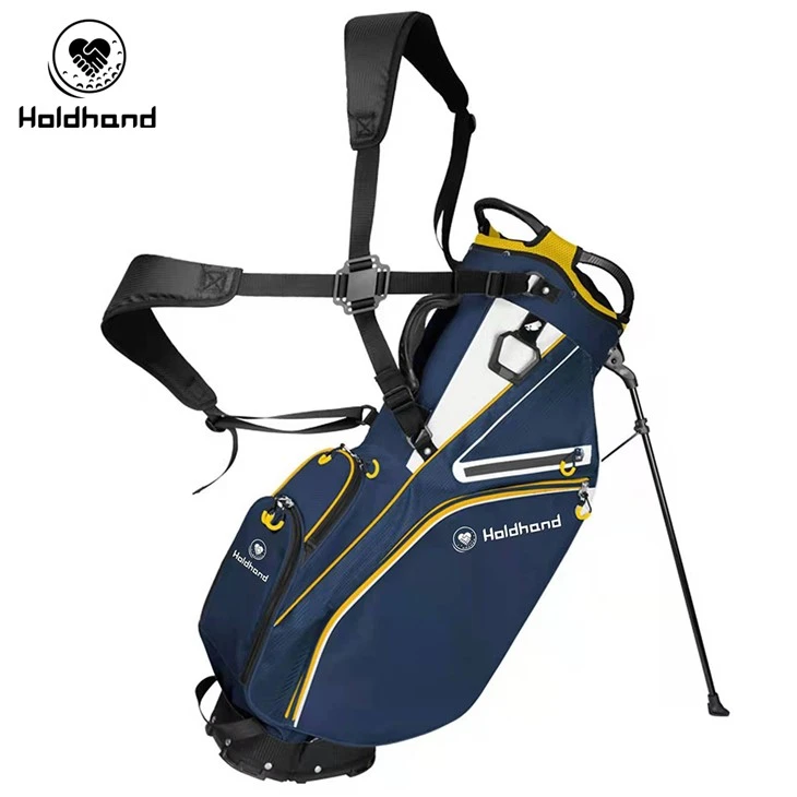 2026 Moda Personalizar OEM Material de couro PU Saco de suporte de golfe de 14 vias