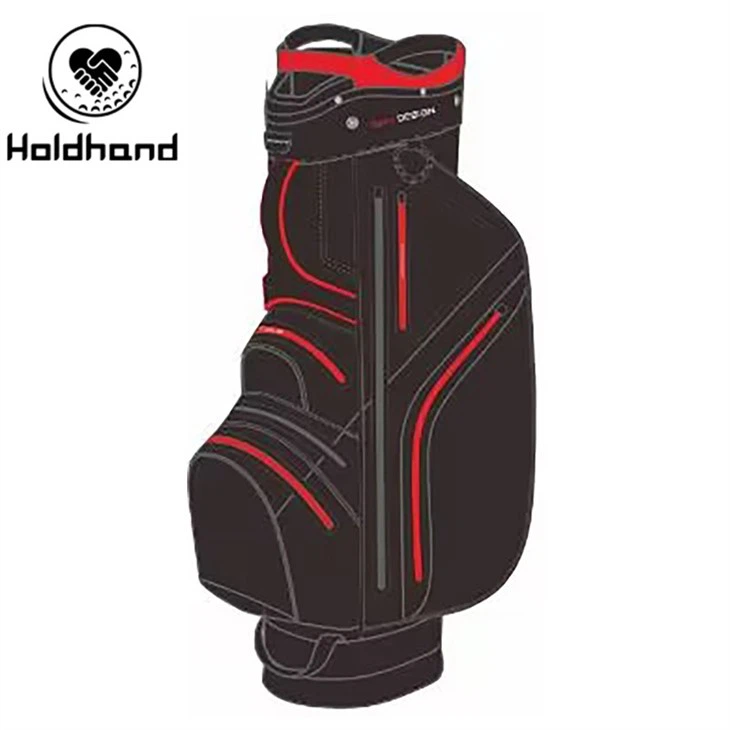 Feather-lite Golf Organizer With 15-tier Club Categorization, Isolated Putter Cubby, Seven Hexagonal Accessory Vaults, Hydro-cool Beverage Case, Posture-perfecting Strap, And Weather-lock Lid.