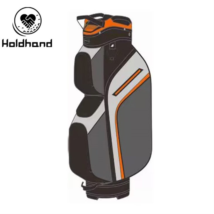 Bolsa de golfe premium durável à prova d'água-projetada de fábrica: o gerenciamento do taco com 14 slots atende à defesa contra materiais hidrofóbicos