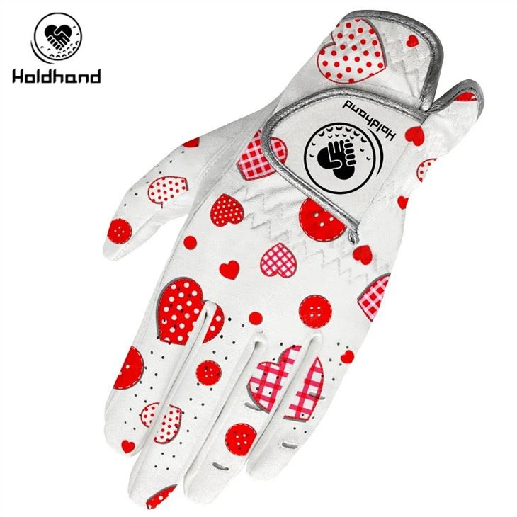 High Quality Cabretta Specifically Fruit Pattern Leather Golf Glove Soft And Smooth Hands Feel OEM