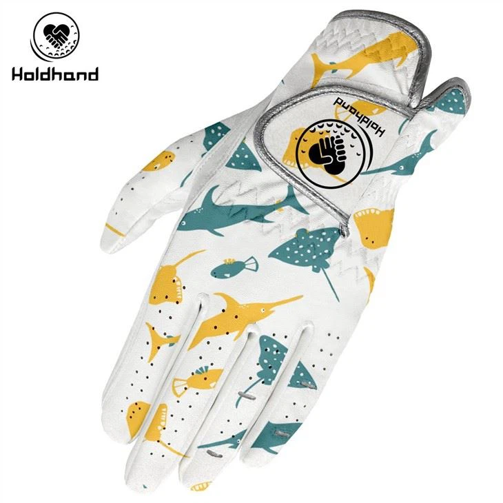 Hot Sales High Quality Custom Logo Durable Pu Leather Material Golf Gloves