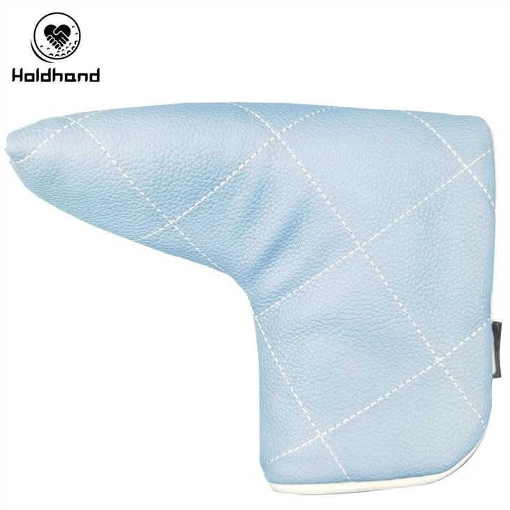 Lattice Pattern Pu Leather Custom Logo Design Golf Putter Headcover