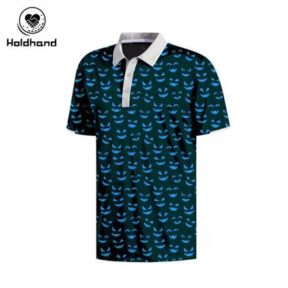 Alta qualidade curta esportiva 100 por cento poliéster impressão sublimada personalizada masculina lisa golfe pólo camiseta